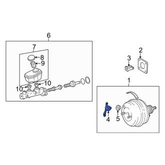 New OEM Power Brake Booster Check Valve Fits, 2004-2006 Lexus LS - Part # 4473014050