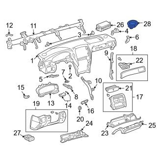 New OEM Front Left Speaker Fits, 2001-2006 Lexus LS - Part # 5540850090