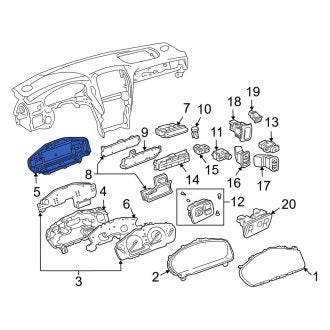 New OEM Rear Instrument Cluster Housing Cover Fits, 2004-2006 Lexus LS - Part # 8382150200