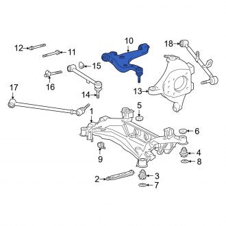 New OEM Rear Lower Forward Suspension Control Arm Fits, 2003-2006 Lexus LS - Part # 4871050070