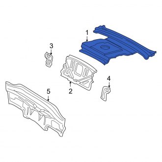 New OEM Rear Package Tray Fits, 2004-2006 Lexus LS - Part # 6410150220