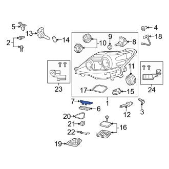 New OEM Genuine Lexus, Headlight Gasket - Part # 8113250530