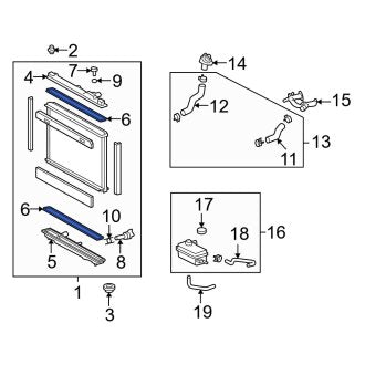 New OEM Radiator Inlet Tank Seal Fits, 2006-2011 Lexus GS - Part # 164620A170