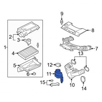 New OEM Engine Air Intake Resonator Fits, 2007-2012 Lexus LS - Part # 1789338011