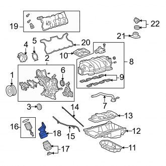 New OEM Engine Oil Filter Housing Fits, 2007-2017 Lexus LS - Part # 1567738010