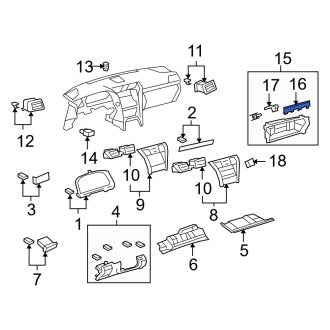 New OEM Front Glove Box Door Cover Fits, 2007-2010 Lexus ES - Part # 5545948020