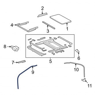 New OEM Front Sunroof Drain Hose Fits, 2007-2017 Lexus LS - Part # 6322050020