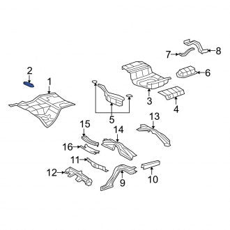 New OEM Rear Left Fuel Tank Access Cover Fits, 2007-2017 Lexus LS - Part # 5832950010