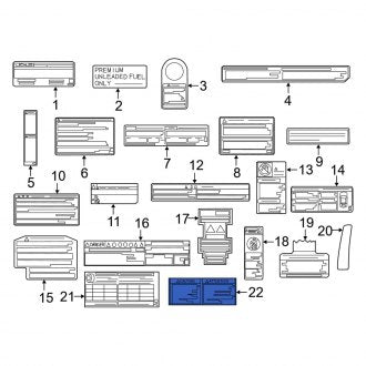 New OEM Genuine Lexus, Tire Information Label - Part # 4266150D50