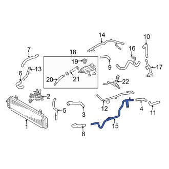 New OEM Drive Motor Inverter Coolant Line Fits, 2008-2016 Lexus LS - Part # G91F150010