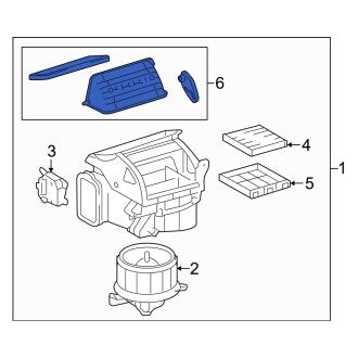 New OEM Rear Cabin Air Intake Duct Fits, 2013-2017 Lexus LS - Part # 8702050020