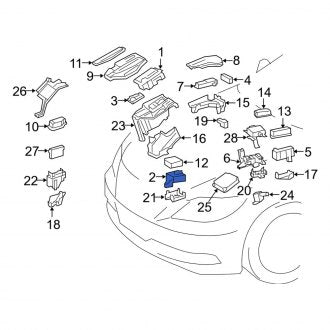 New OEM Front Junction Block Fits, 2013-2017 Lexus LS - Part # 8273550011