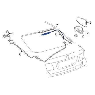 New OEM Television Antenna Fits, 2013-2017 Lexus LS - Part # 8630050330