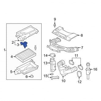 New OEM Mass Air Flow Sensor Fits, 2008-2011 Lexus GS - Part # 2220438020