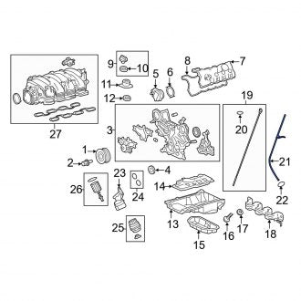 New OEM Engine Oil Dipstick Tube Fits, 2013-2017 Lexus LS - Part # 1145238041