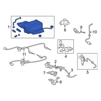 New OEM Vapor Canister Fits, 2011-2016 Lexus LS - Part # 7774050143