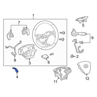 New OEM Genuine Lexus, Right Steering Wheel Trim - Part # 4518650080