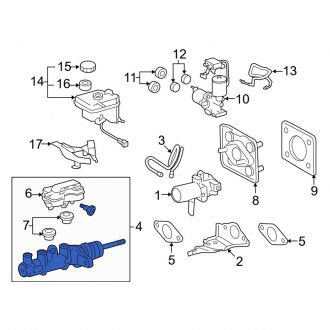 New OEM Brake Master Cylinder Fits, 2007-2017 Lexus LS - Part # 4720150350