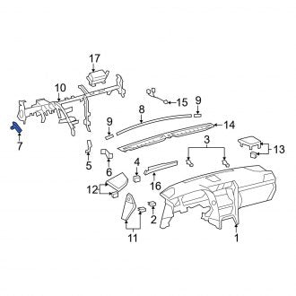 New OEM Instrument Panel Brace Fits, 2007-2017 Lexus LS - Part # 5530650200