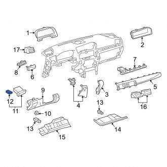 New OEM Rear Right Inner Courtesy Light Fits, 2013-2017 Lexus LS - Part # 8108050090