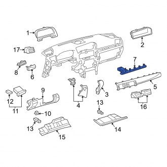 New OEM Instrument Panel Cover Fits, 2013-2017 Lexus LS - Part # 5501250120