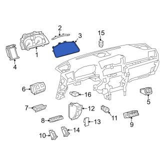 New OEM Instrument Panel Lens Fits, 2013-2017 Lexus LS - Part # 8385250780
