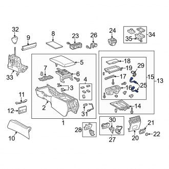 New OEM Front 12 Volt Accessory Power Outlet Fits, 2013-2017 Lexus LS - Part # 8553050080