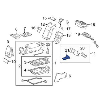 New OEM Rear 12 Volt Accessory Power Outlet Cover Fits, 2007-2017 Lexus LS - Part # 8553550030