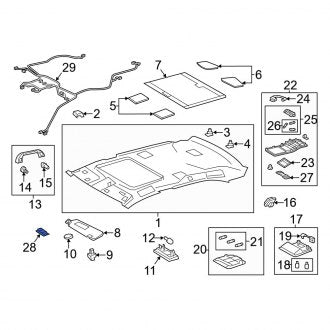 New OEM Right Dashboard Air Vent Fits, 2013-2017 Lexus LS - Part # 6298150071B1