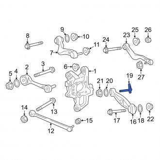 New OEM Alignment Camber Adjusting Eccentric Bolt Fits, 2008-2017 Lexus LS - Part # 4870950060