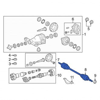 New OEM Rear Right CV Axle Assembly Fits, 2007-2017 Lexus LS - Part # 4233050070