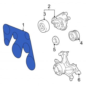New OEM Serpentine Belt Fits, 1995-2000 Lexus LS - Part # 99366H2230