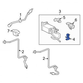 New OEM Genuine Lexus, Vapor Canister Bracket - Part # 2384931010