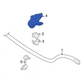 New OEM Front Left Suspension Stabilizer Bar Bracket Fits, 2003-2005 Lexus GS - Part # 4880730021