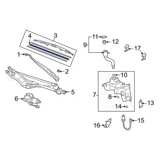 New OEM Front Windshield Wiper Blade Refill Set Fits, 2002-2006 Lexus ES - Part # 8521424051