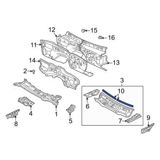 New OEM Genuine Lexus, Cowl Seal - Part # 5535950010