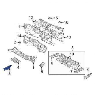 New OEM Right Cowl Side Panel Fits, 2002-2010 Lexus SC - Part # 5571324040