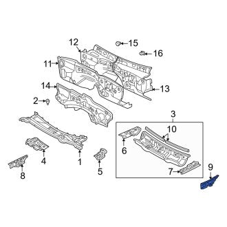 New OEM Left Cowl Side Panel Fits, 2002-2010 Lexus SC - Part # 5571424040