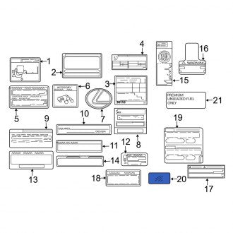 New OEM Genuine Lexus, Engine Decal - Part # 8194260120