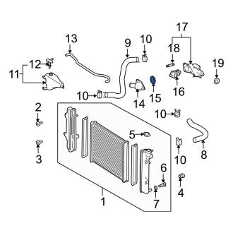 New OEM Genuine Lexus, Engine Coolant Water Inlet Gasket - Part # 1634650010