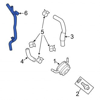 New OEM Engine Coolant Pipe Fits, 2003-2004 Lexus GX - Part # 157670F010