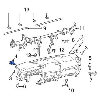 New OEM Genuine Lexus, Instrument Panel Clip - Part # 5534535020