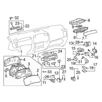 New OEM Genuine Lexus, Instrument Panel Light Bulb - Part # 9001007011