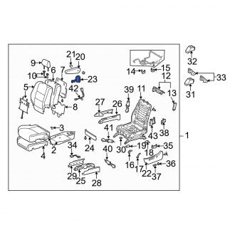 New OEM Front Left Inner Seat Trim Panel Fits, 2003-2009 Lexus GX - Part # 7186260100A0