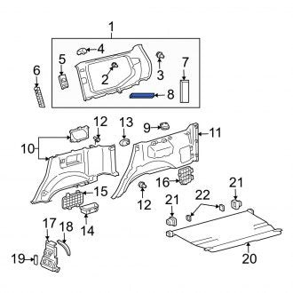 New OEM Genuine Lexus, Rear Lower Sound Absorber - Part # 6473760010