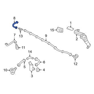 New OEM Genuine Lexus, Front Headlight Washer Hose - Part # 9007515070