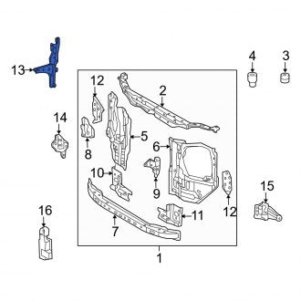 New OEM Hood Latch Support Fits, 2014-2023 Lexus GX - Part # 5320960200