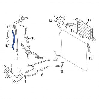 New OEM Automatic Transmission Oil Cooler Hose Fits, 2014 Lexus GX - Part # 3294335040