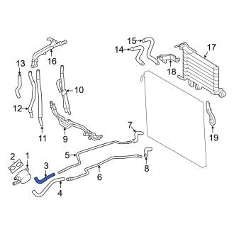 New OEM Automatic Transmission Oil Cooler Hose Fits, 2010-2014 Lexus GX - Part # 3293060010