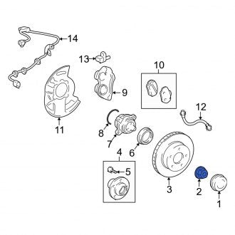 New OEM Genuine Lexus, CV Joint Nut - Part # 9017828002